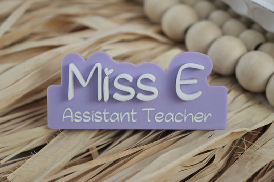 Personalised Acrylic Name Badge