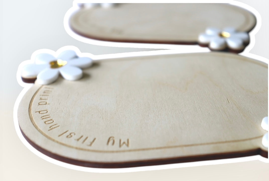 Baby Announcement Plaque and My First's Set