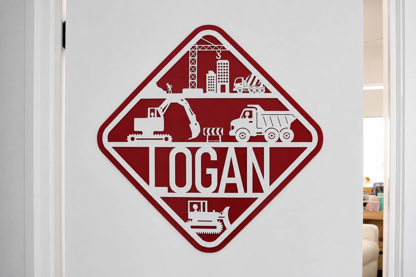 Personalised Name Sign | Construction