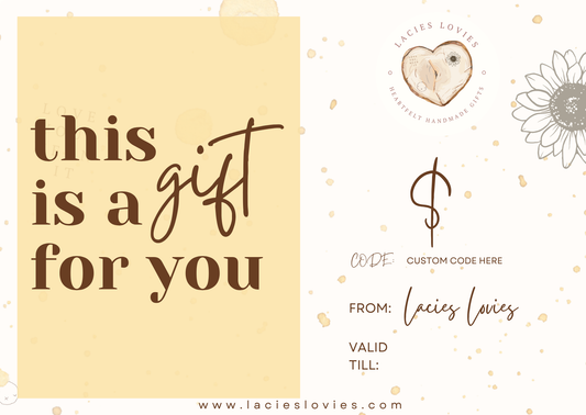 Lacies Lovies Gift Card