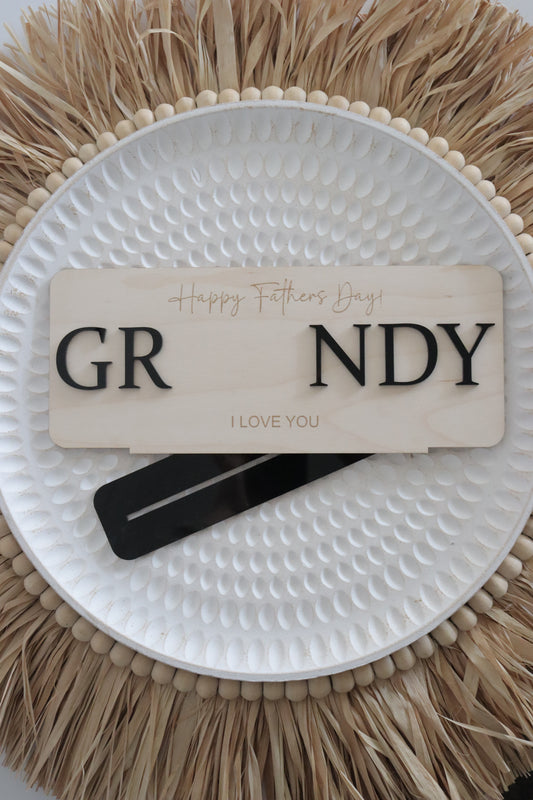 Fathers Day | Personalised Handprint Sign